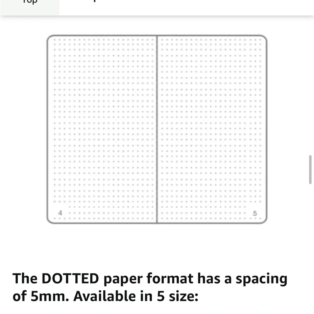 NWT Minimalism Art Premium Hard Cover Dotted Notebook in Amber 186 Pages